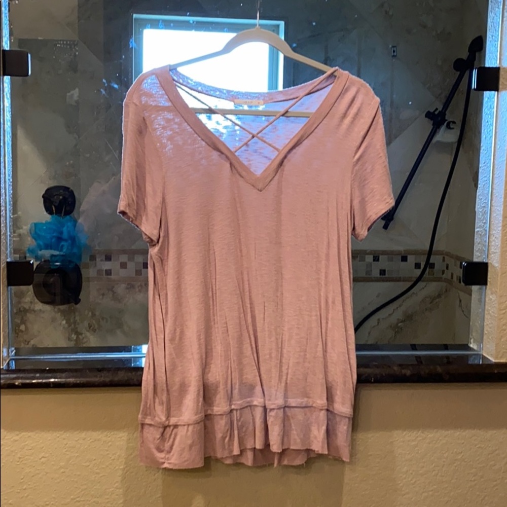 pink blouse